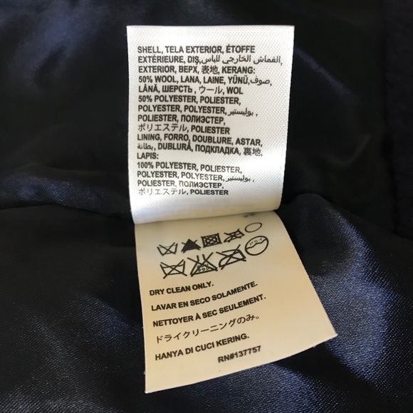 BEBE Women’s Swing Coat, Size M, Navy Blue - Picture 6 of 6